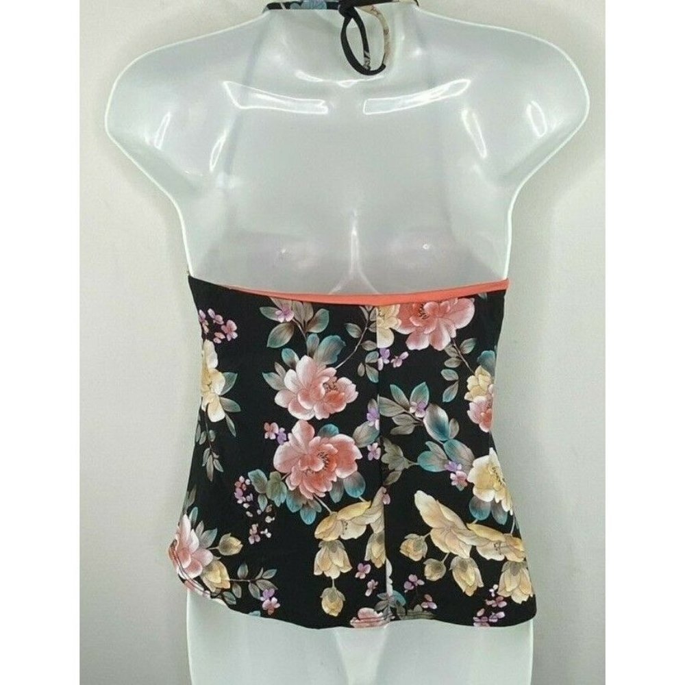 BECCA Women's $78 Floral Print Tankini Swim Top Size S - Picture 4 of 7